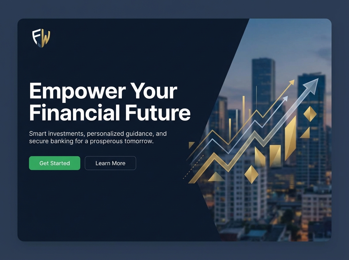 Build Your Expert Financial Website Today website preview