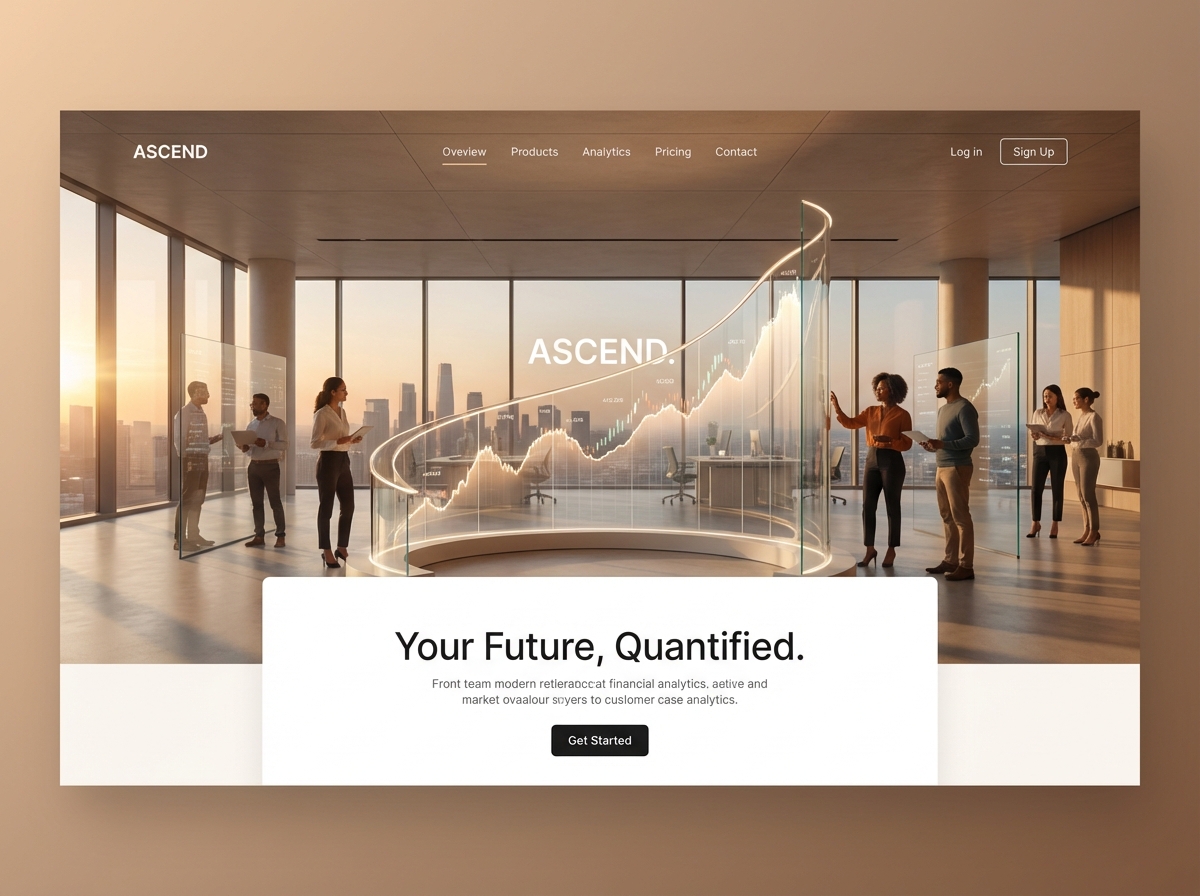 Build Powerful Financial Analytics Websites with Grigora website preview