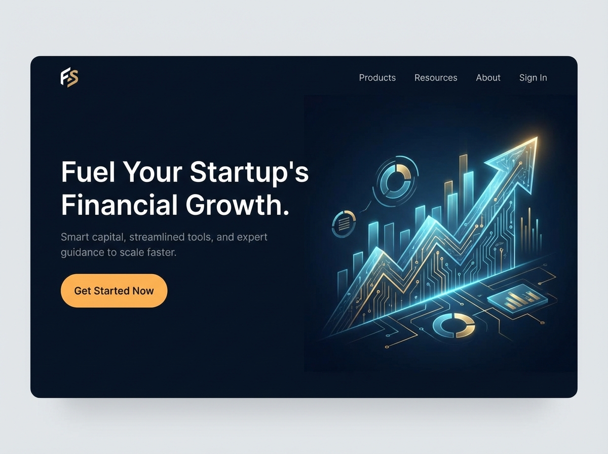 Launch and Grow Your Startup with a Winning Financial Website website preview