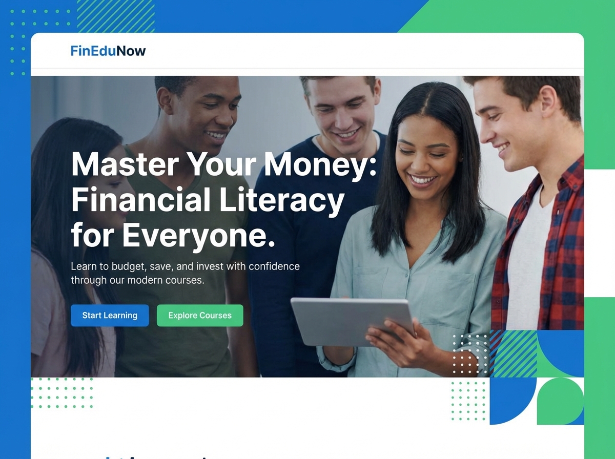 Empower Minds with a <gradient>Financial Literacy Education</gradient> Platform website preview