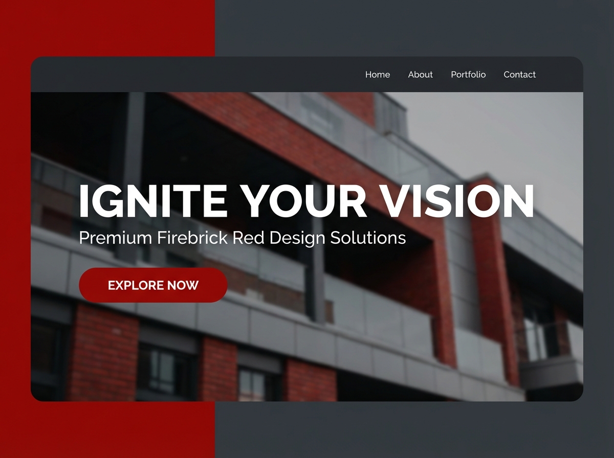Unleash the Power of Firebrick Red Color website preview