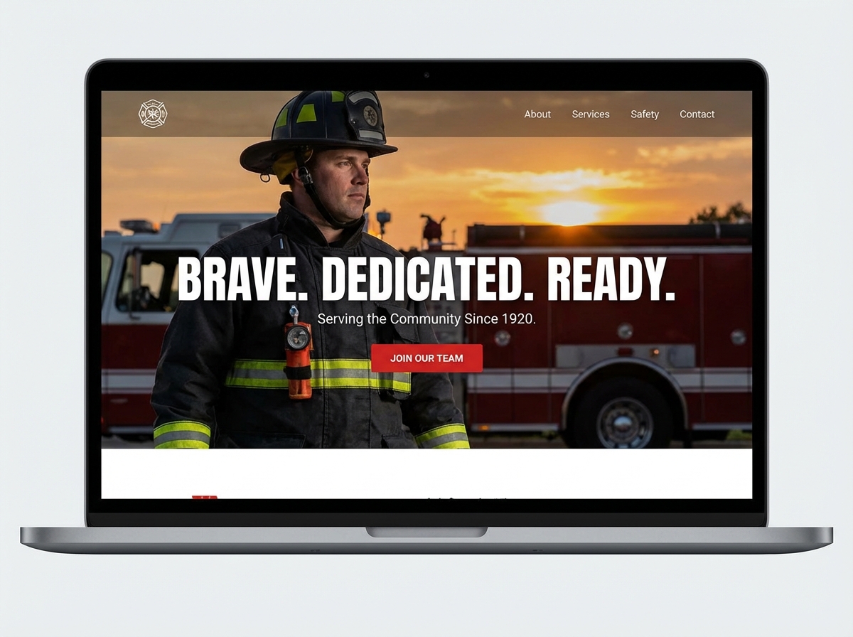 Build a Powerful Online Presence for Every Firefighter website preview