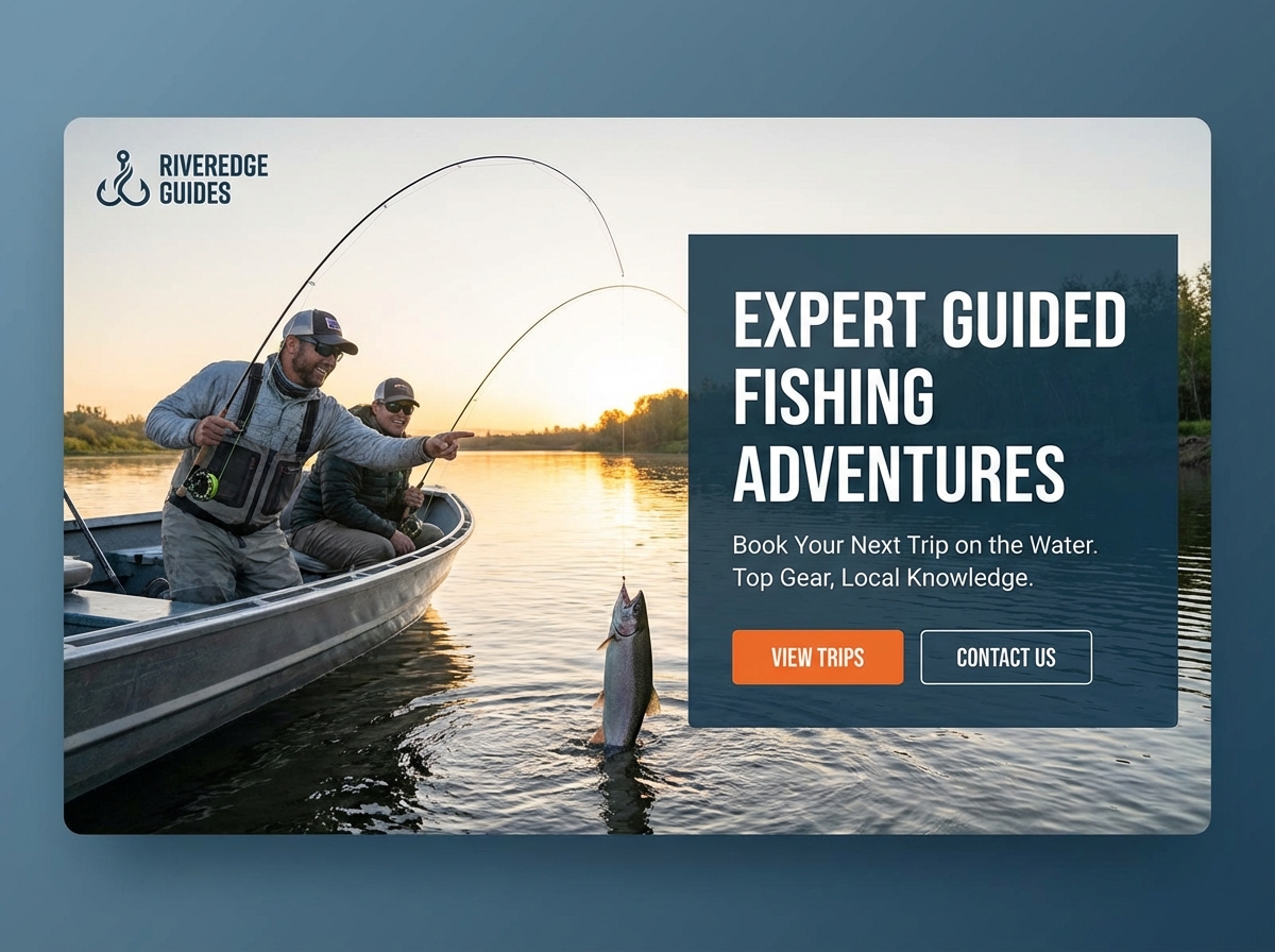 Launch Your Dream Fishing Guide Website Today website preview