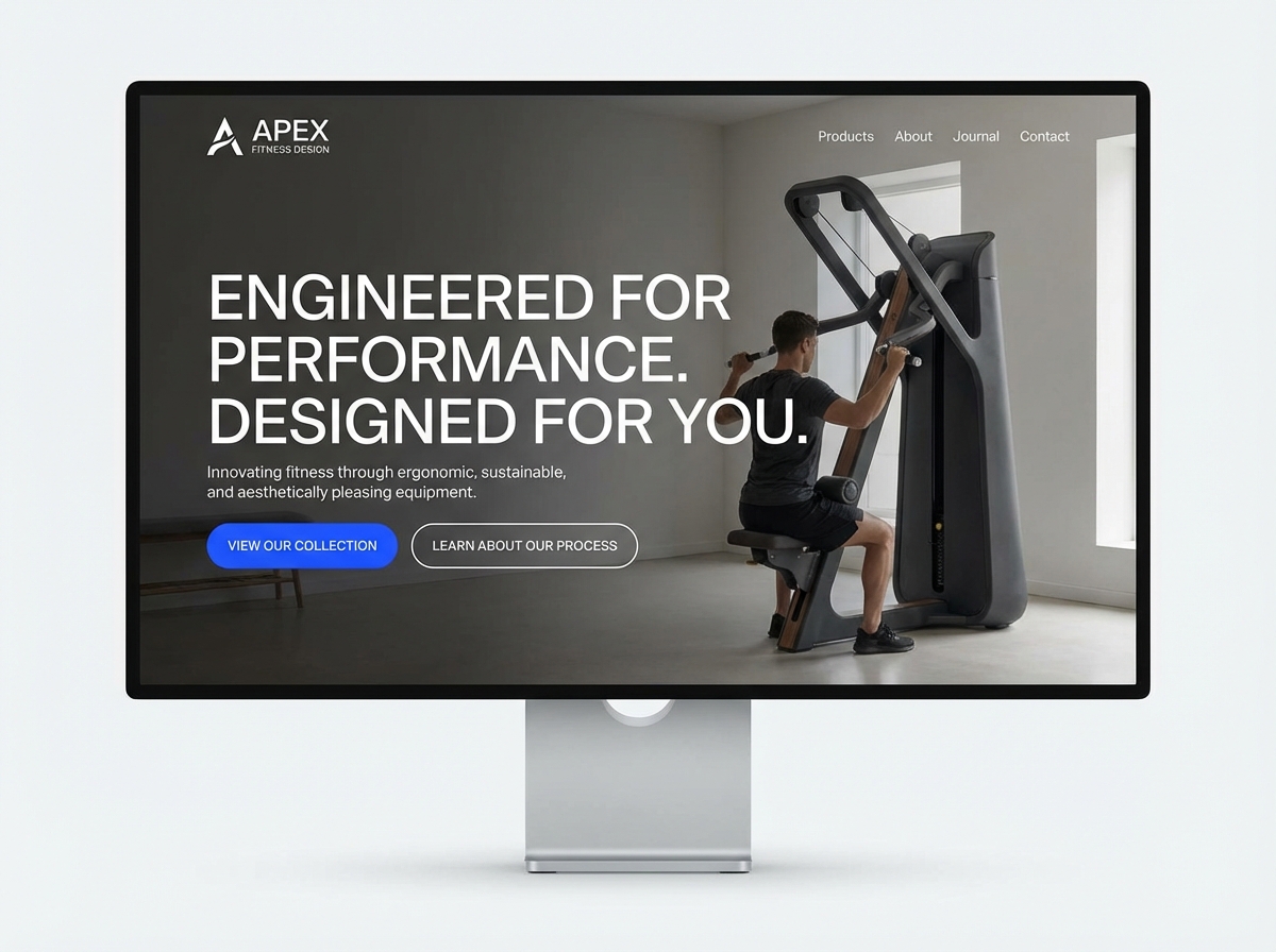 Build Your Vision: The Ultimate Fitness Equipment Design Website Builder website preview