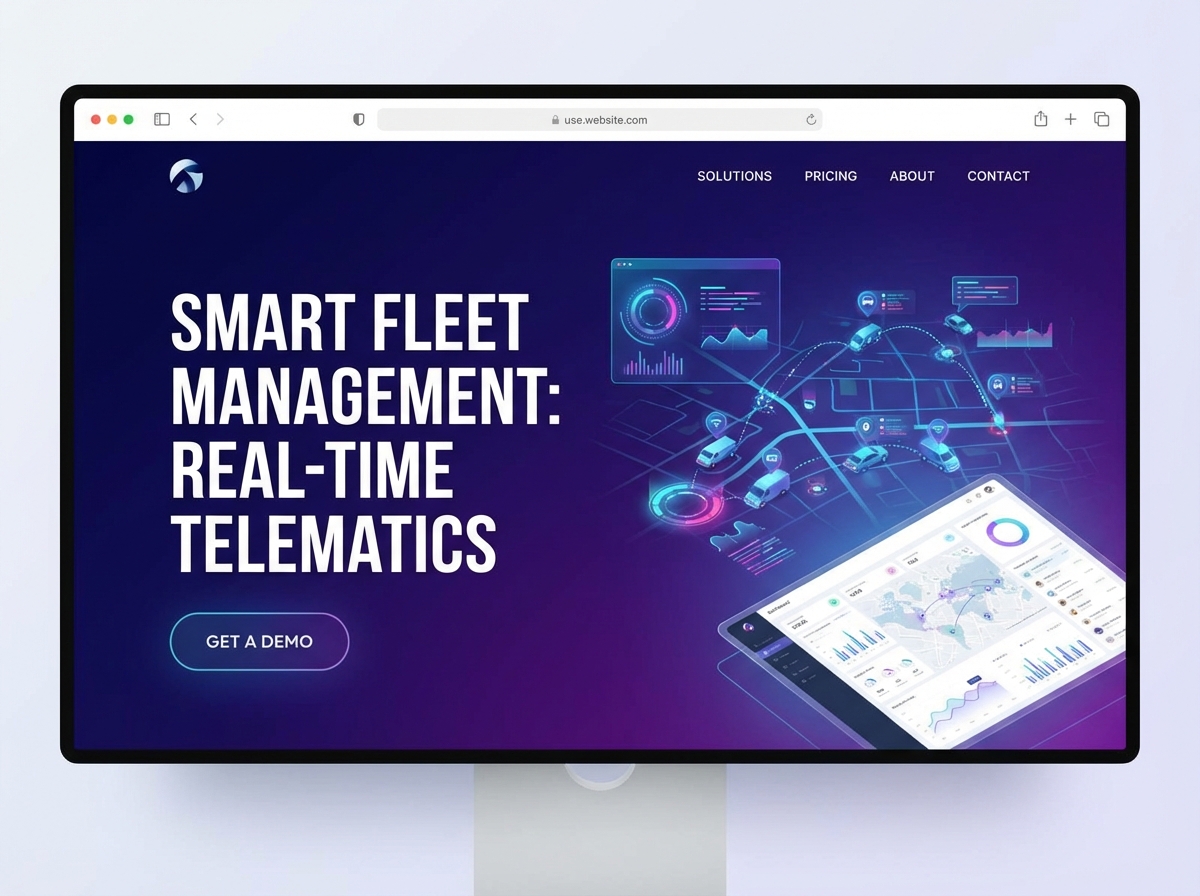 Build a Powerful Online Presence for Your Fleet Telematics Business website preview