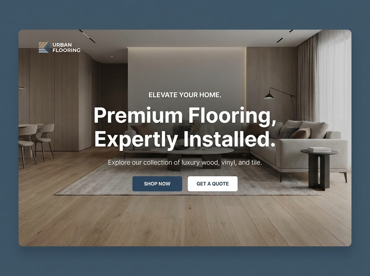 Your Stunning Online Showroom with a Powerful Flooring Website Builder website preview