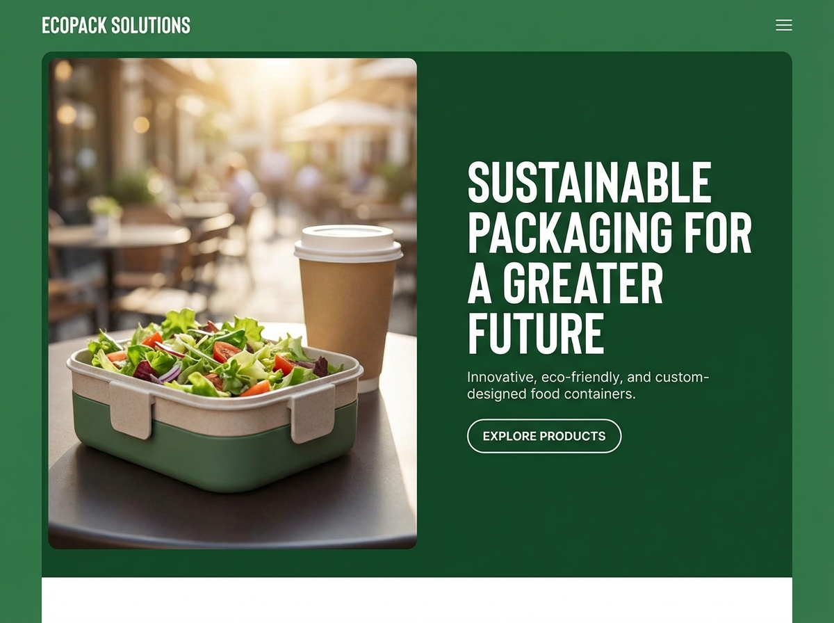 Launch Your Stunning Food Packaging Website Today website preview