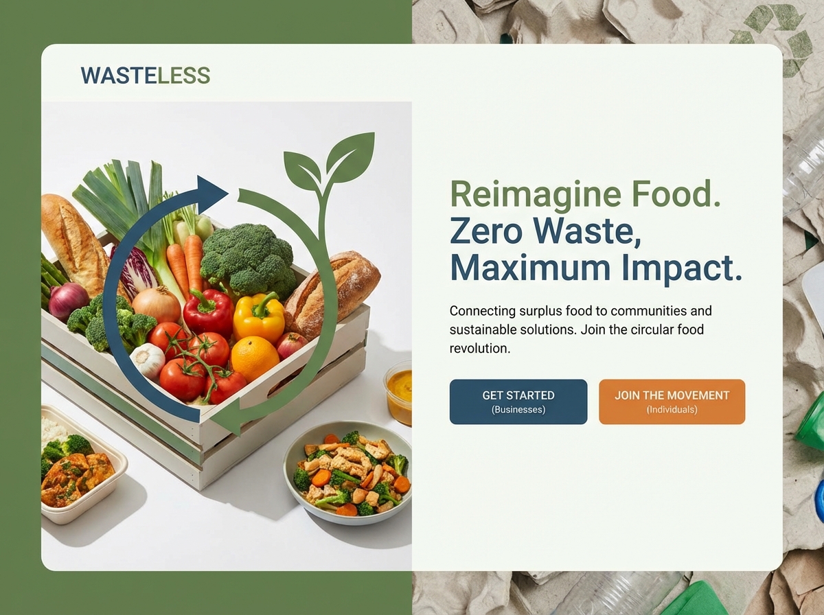 Build a Website for Your Cutting-Edge Food Waste Reduction Services website preview