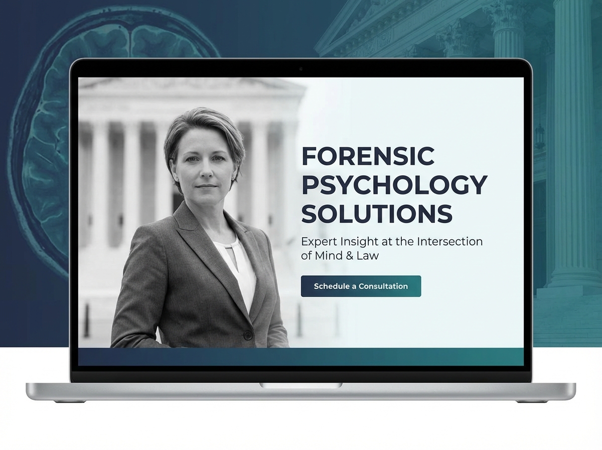 Build Your Expert Forensic Psychologist Website Today website preview