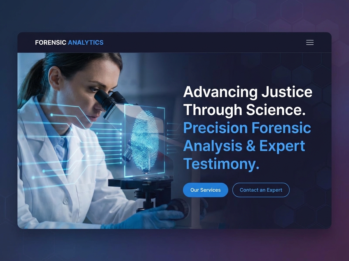 Build Your Expert Forensic Scientist Website website preview