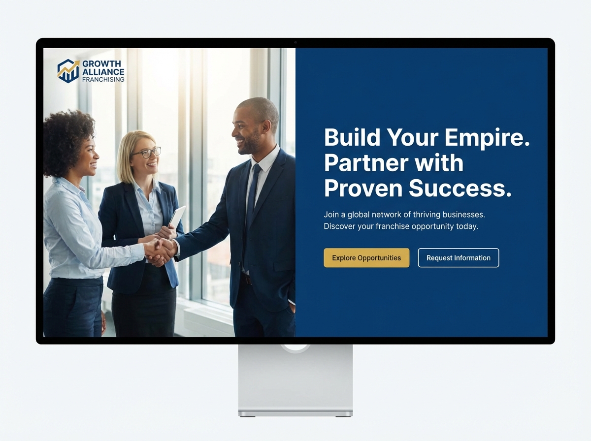 Build Your Franchise Empire with Grigora's Website Builder website preview