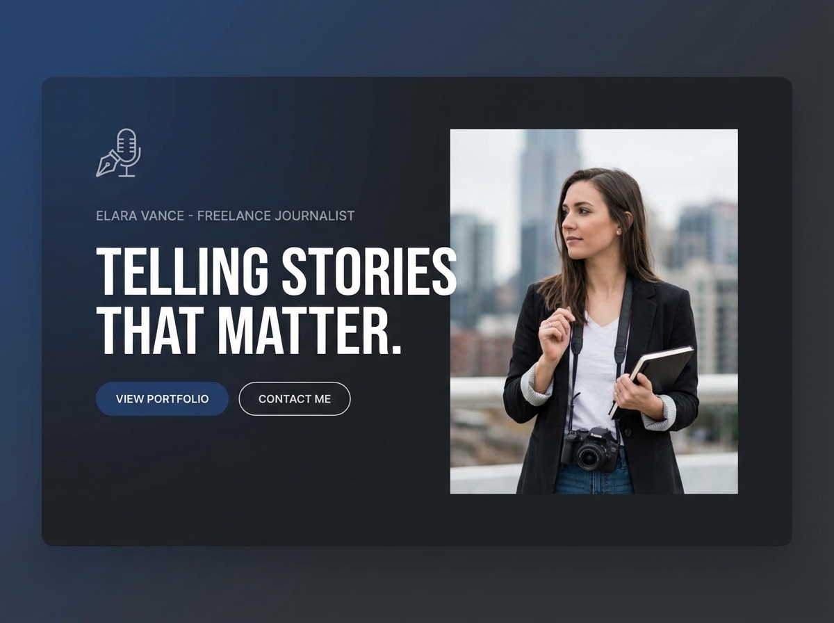 Build Your Powerful Online Presence as a Freelance Journalist website preview