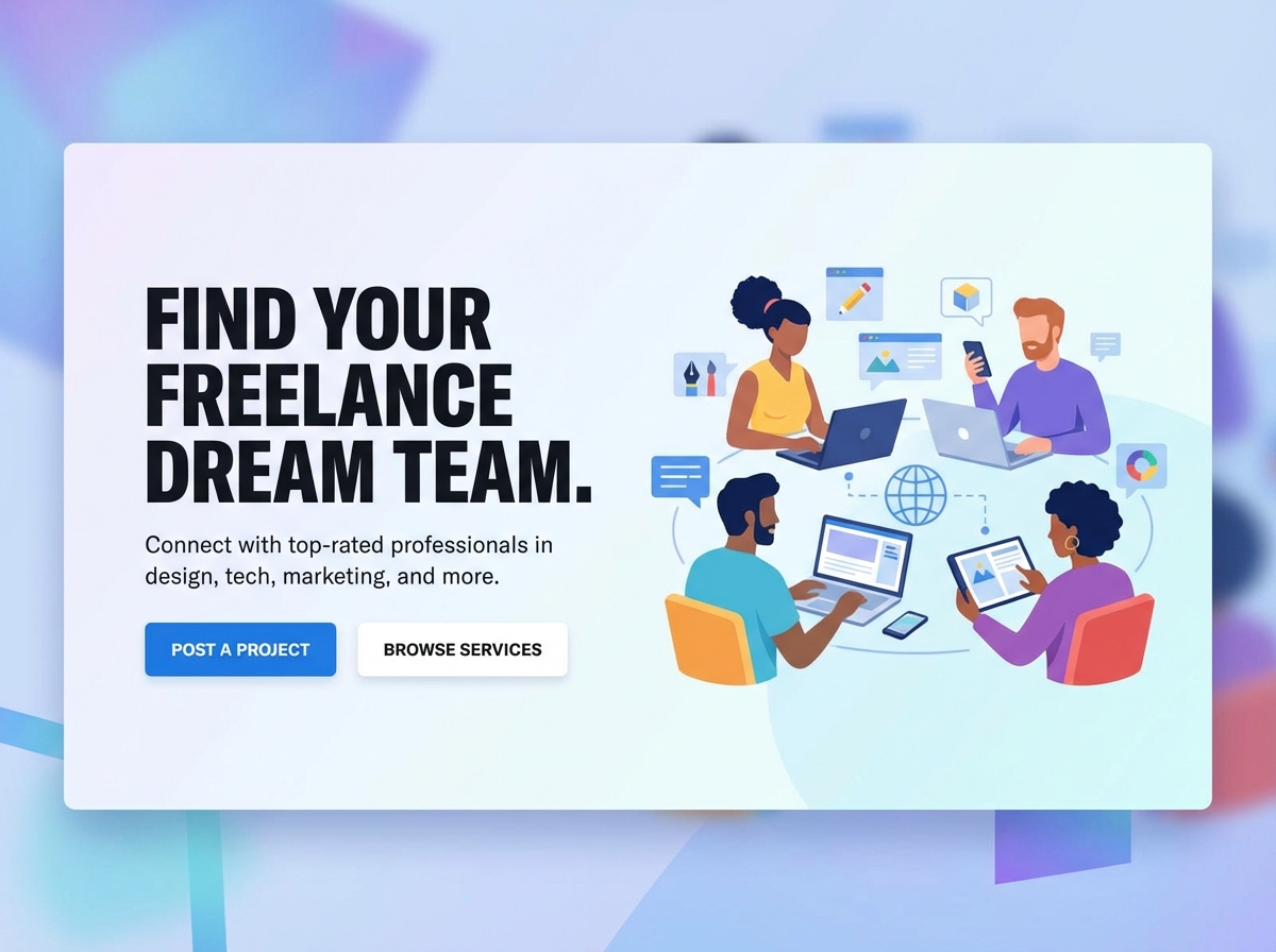 Build Your Own Modern Freelance Services Marketplace website preview
