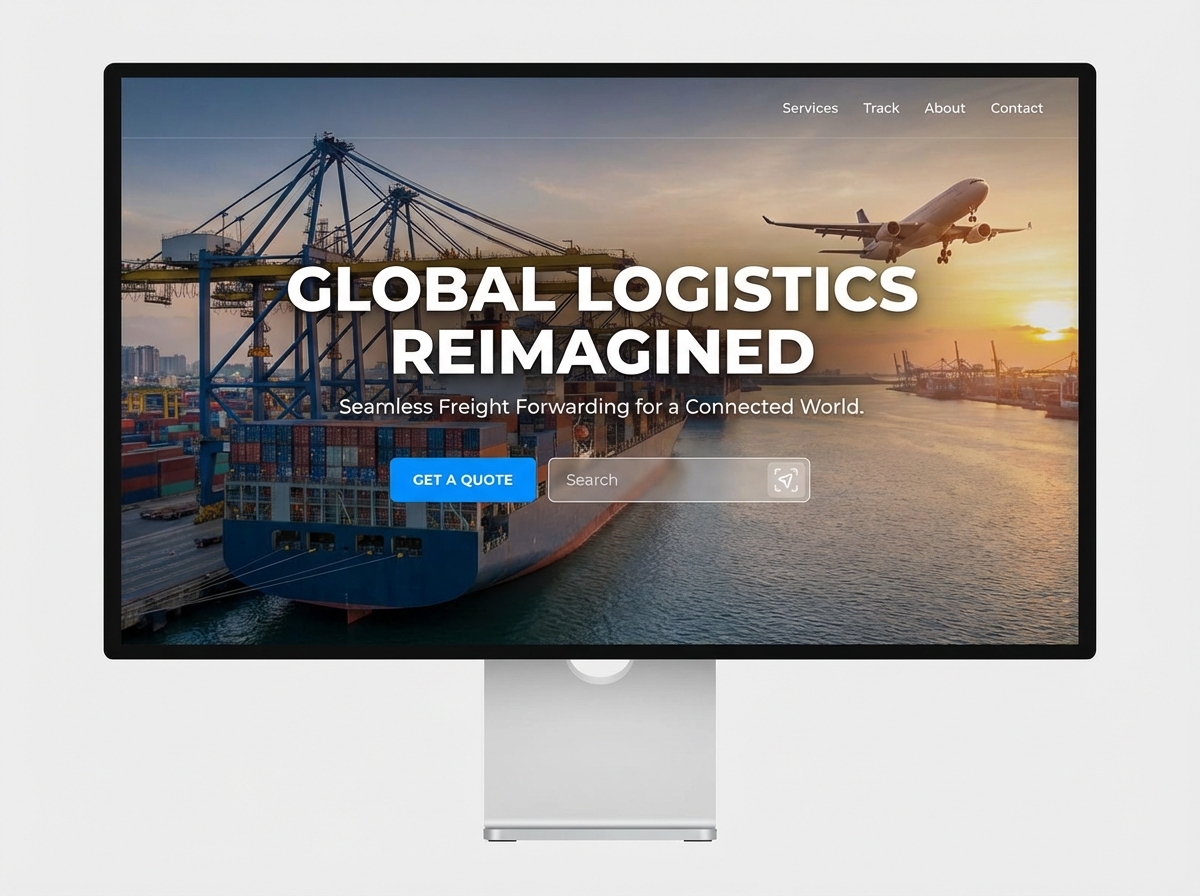 Build Your Global Logistics and Freight Forwarding Website website preview