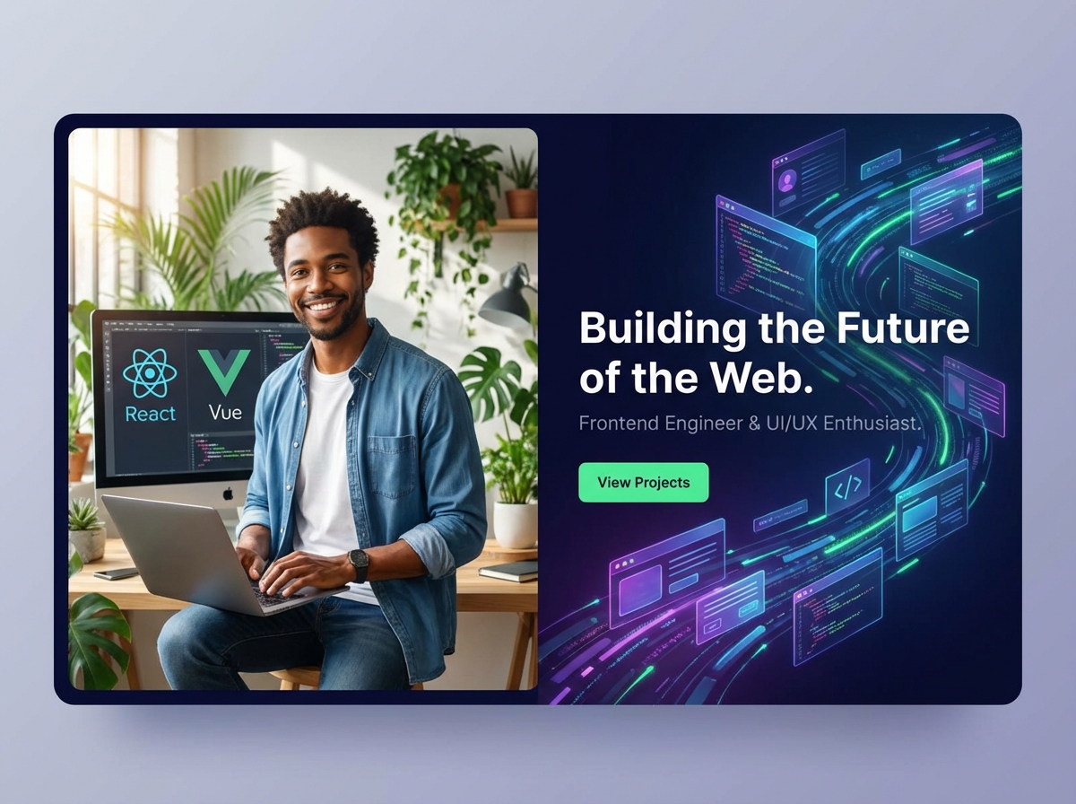 Showcase Your Skills with a Stunning Frontend Engineer Portfolio website preview