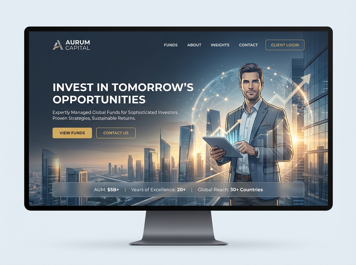 Build Your Professional Fund Manager Website Today website preview