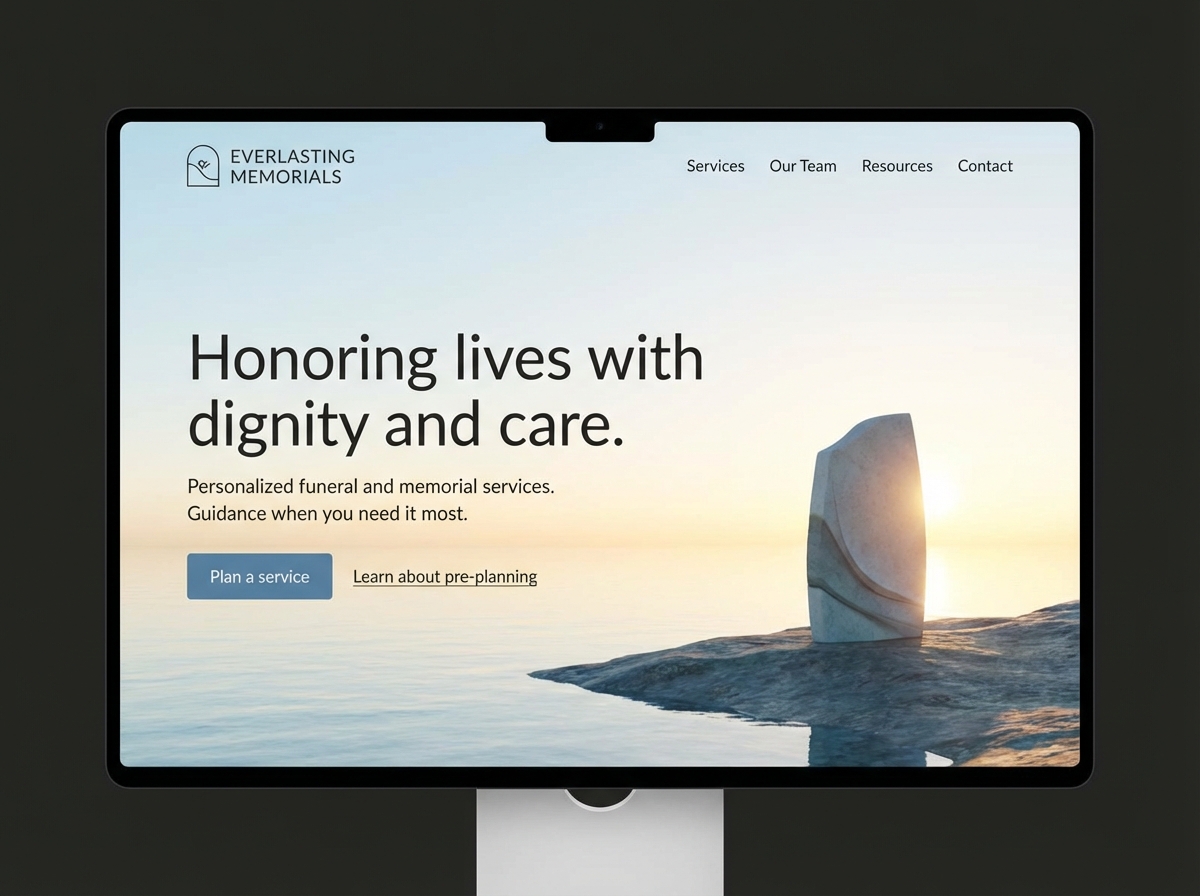 Compassionate Websites for Your Funeral Services website preview