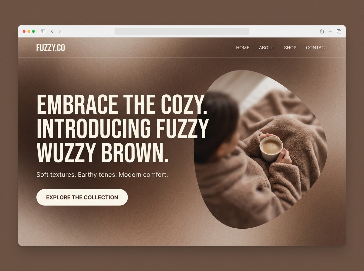 Unleash Creativity with the Perfect Fuzzy Wuzzy Brown Color website preview