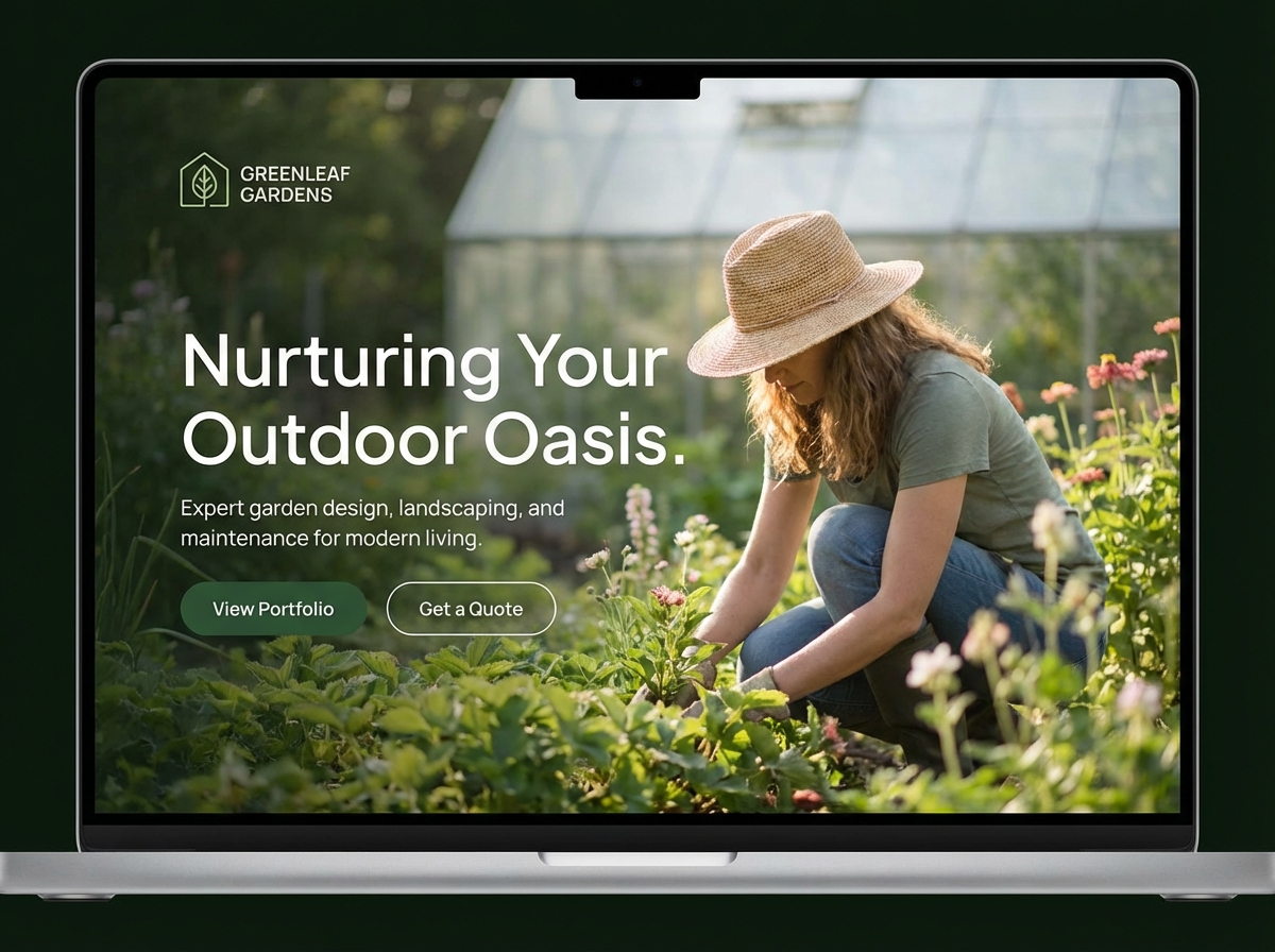 Build Your Dream Website with Our Gardener Website Builder website preview