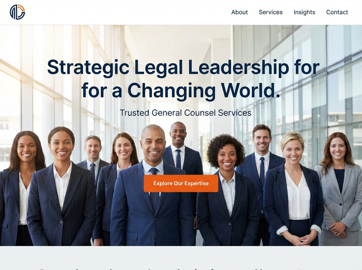 Build a Professional Website for Your Legal Practice as a General Counsel website preview
