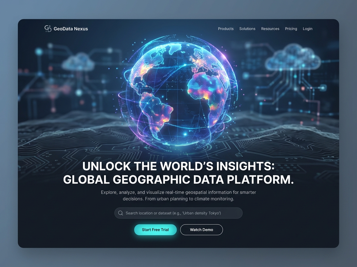 Build Powerful Websites for Your Geographic Data website preview