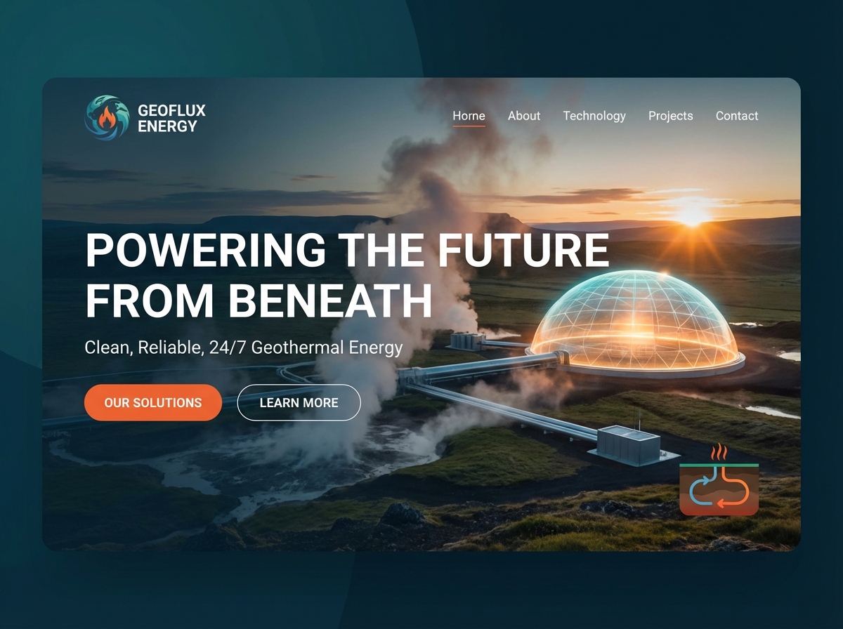 Build a Leading Website for Geothermal Energy website preview