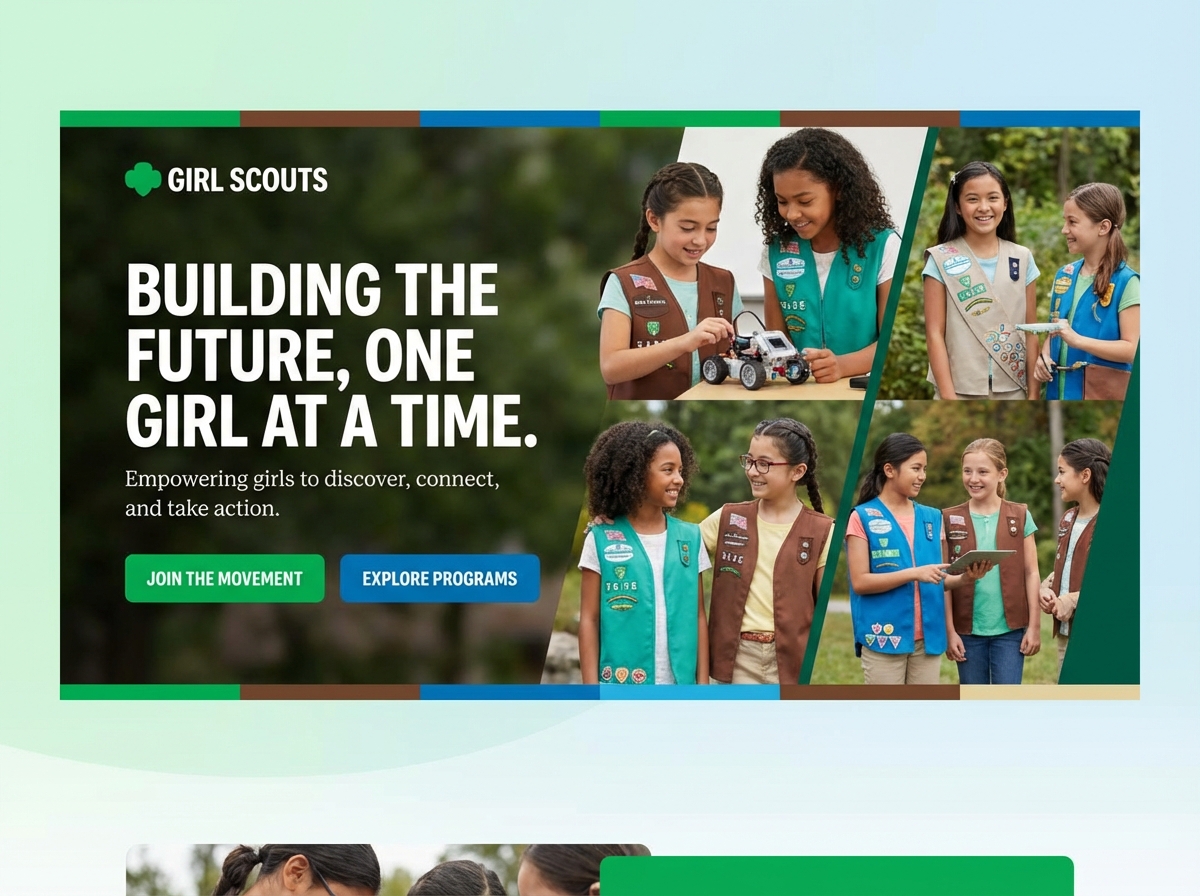Build a Powerful Online Presence for your Girl Scout Troop website preview