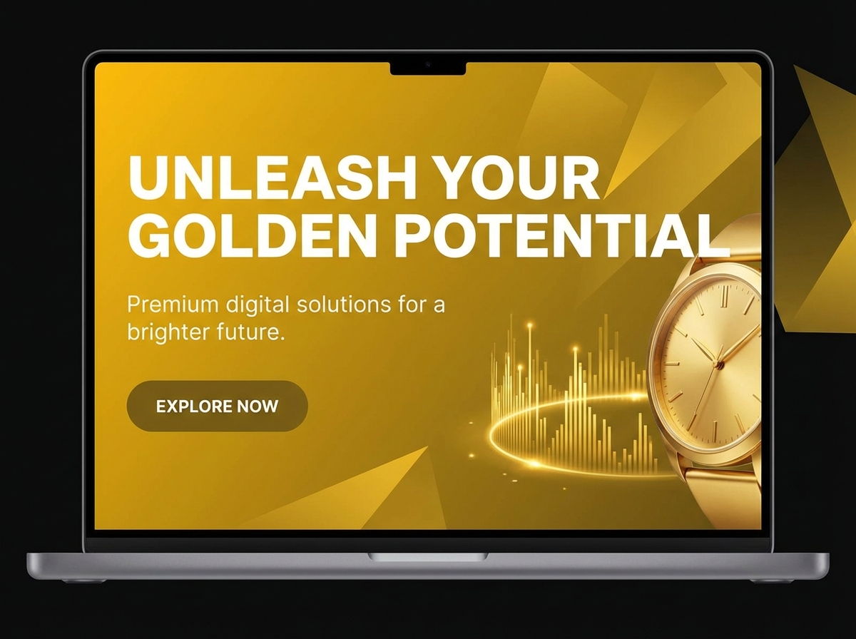 Unleash Your Creativity with Golden Yellow website preview