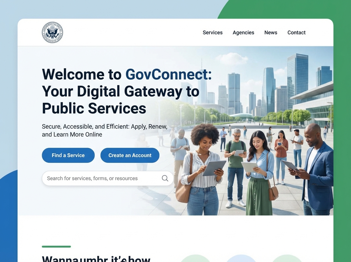 Build a Transparent & Engaging Government Services Website website preview