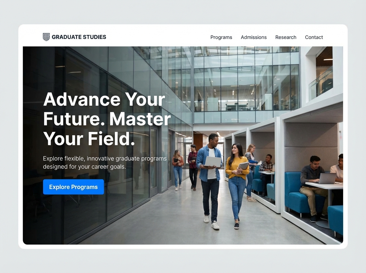 Launch Your Academic Future with a Custom Graduate Studies Website website preview