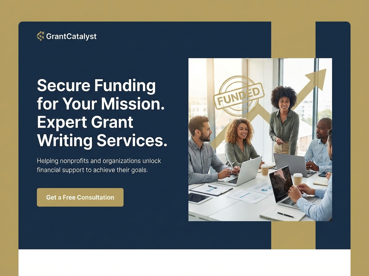 Build Your Professional Grant Writer Website website preview