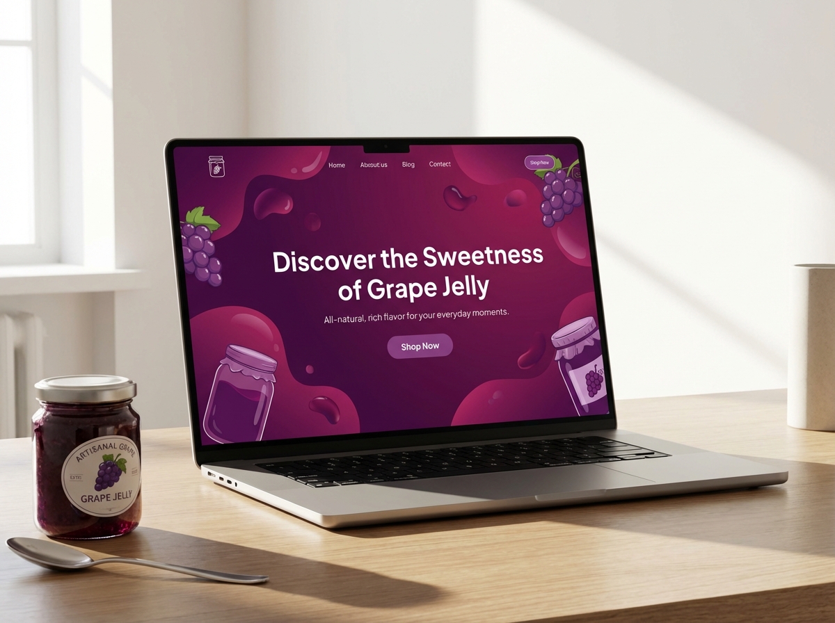 Uncover the Perfect Grape Jelly Color with Grigora website preview