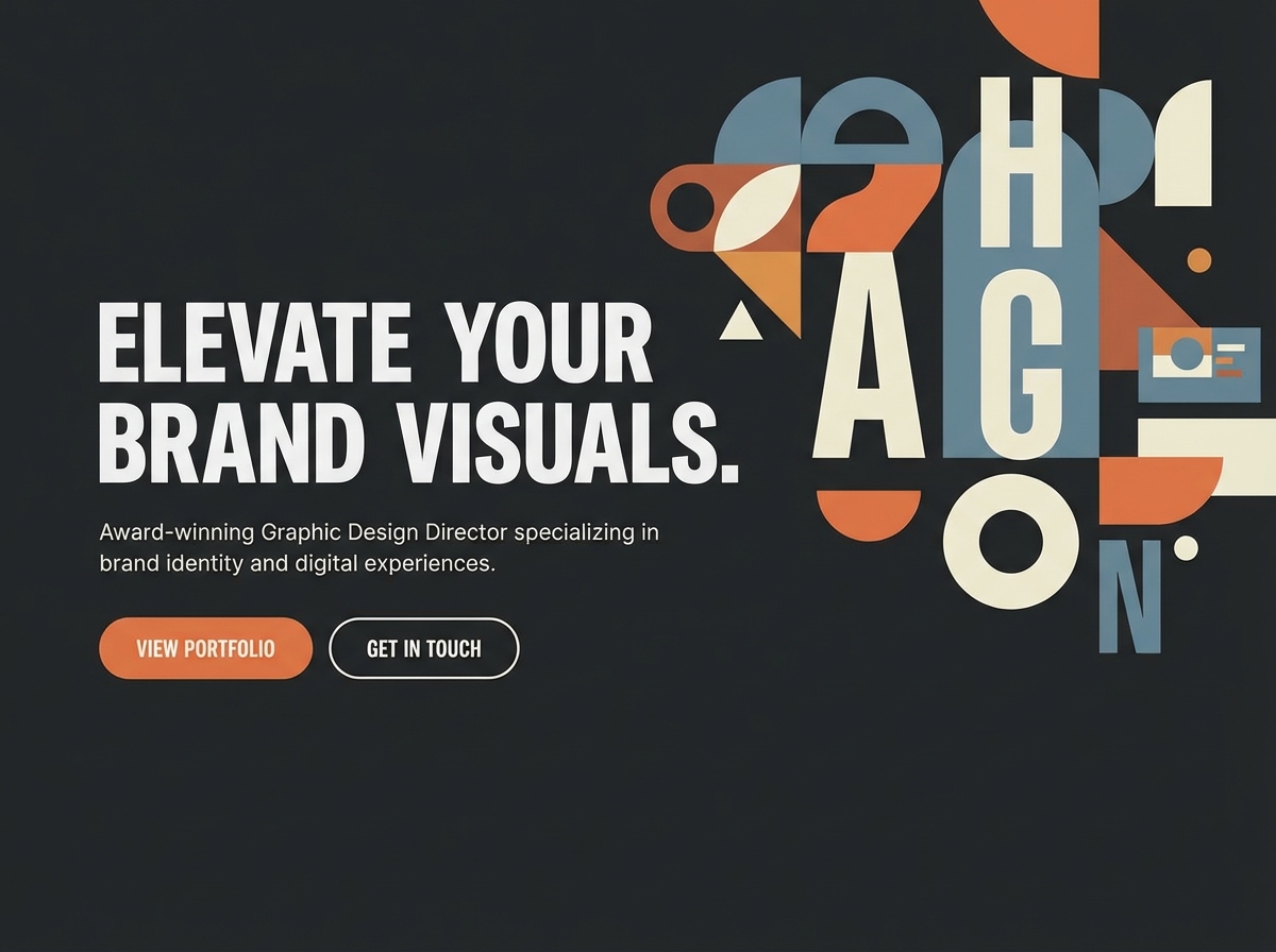 Create Your Standout Online Portfolio as a Graphic Design Director website preview