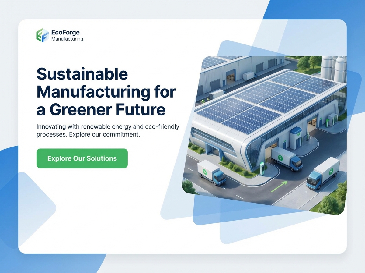 Build Your Sustainable Future with a Powerful Green Manufacturing Website website preview