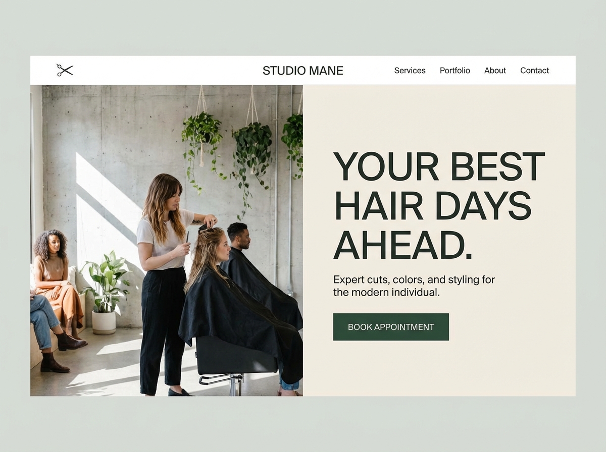 Build Your Stunning Hair Stylist Website website preview