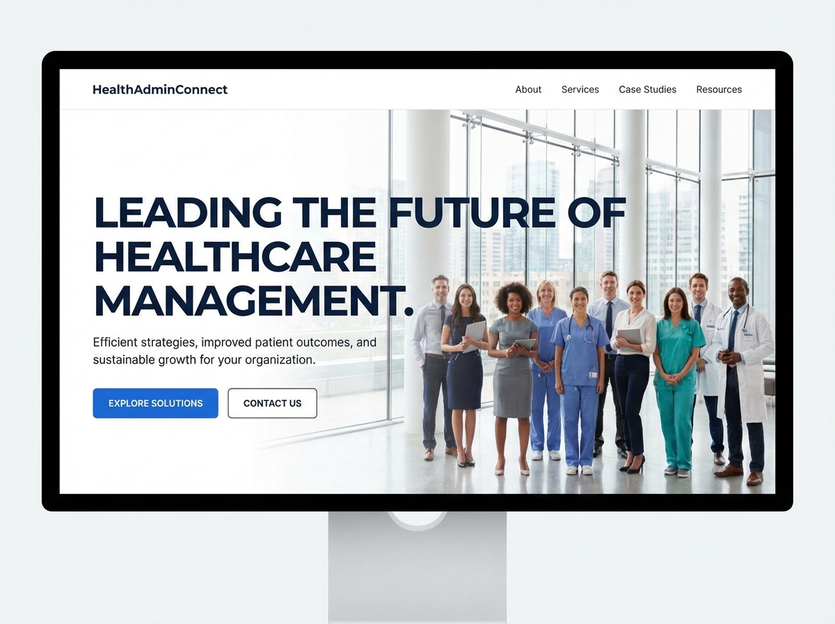 Build Your Professional Health Administrator Website website preview