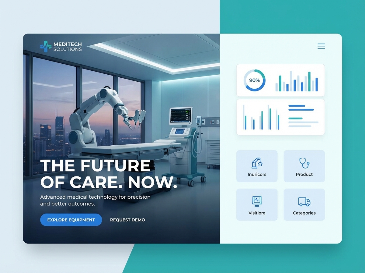 Build Your Premier Online Presence for Healthcare Equipment website preview