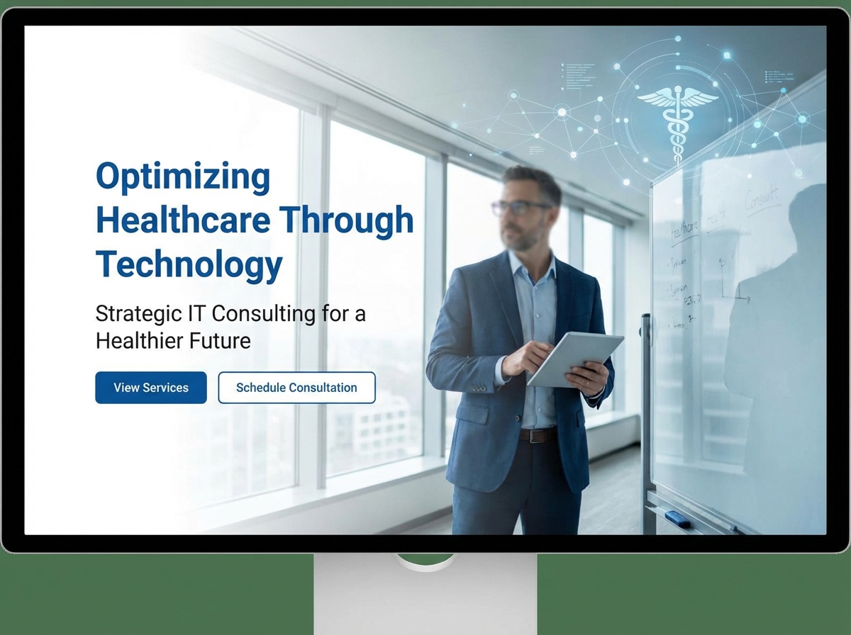 Build Your Authority as a Top-Tier Healthcare IT Consultant website preview
