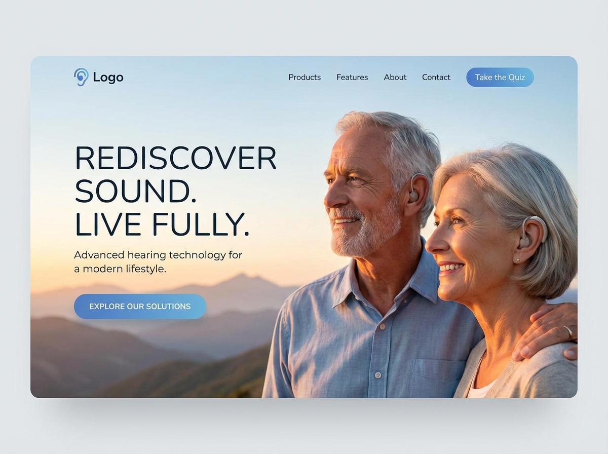 Build a Website That Truly Speaks for Your Hearing Aids Business website preview