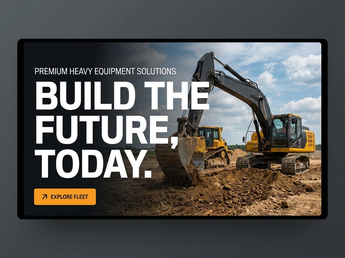 Build a Robust Heavy Equipment Website website preview