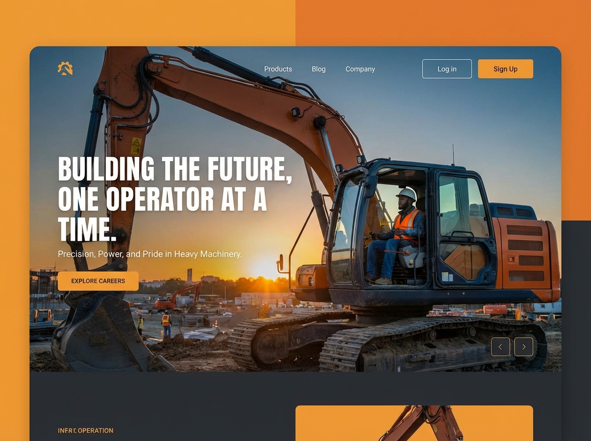 Build Your Professional Heavy Equipment Operator Website website preview