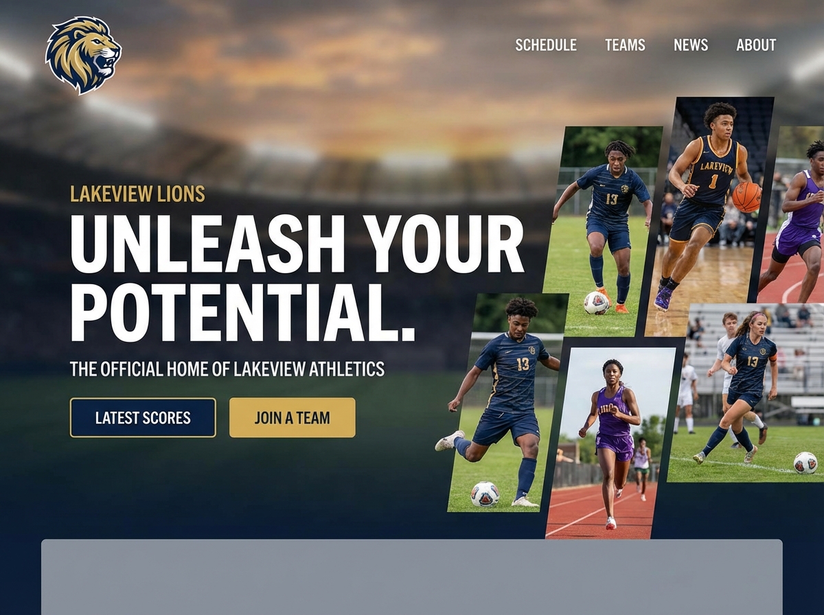 Build Dynamic High School Sports Websites website preview