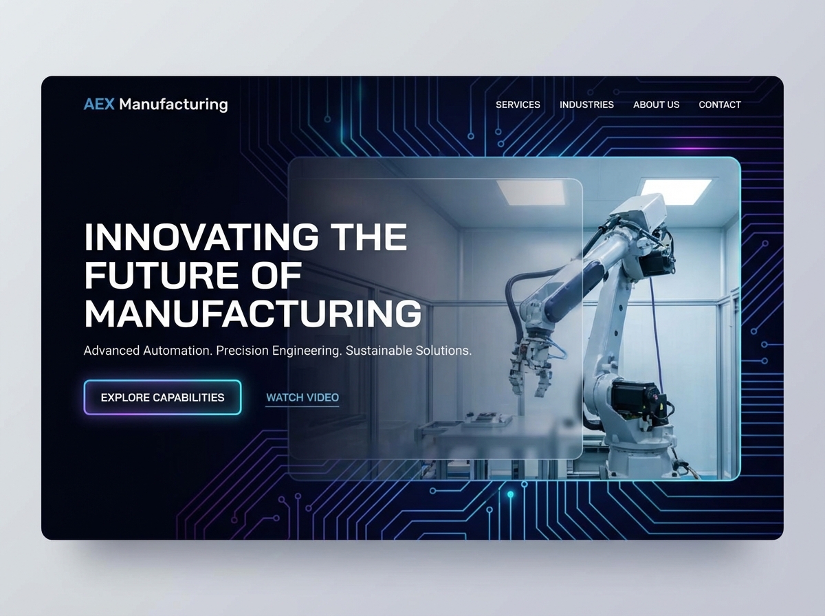Build a Future-Proof Website for Your Hightech Manufacturing Business website preview