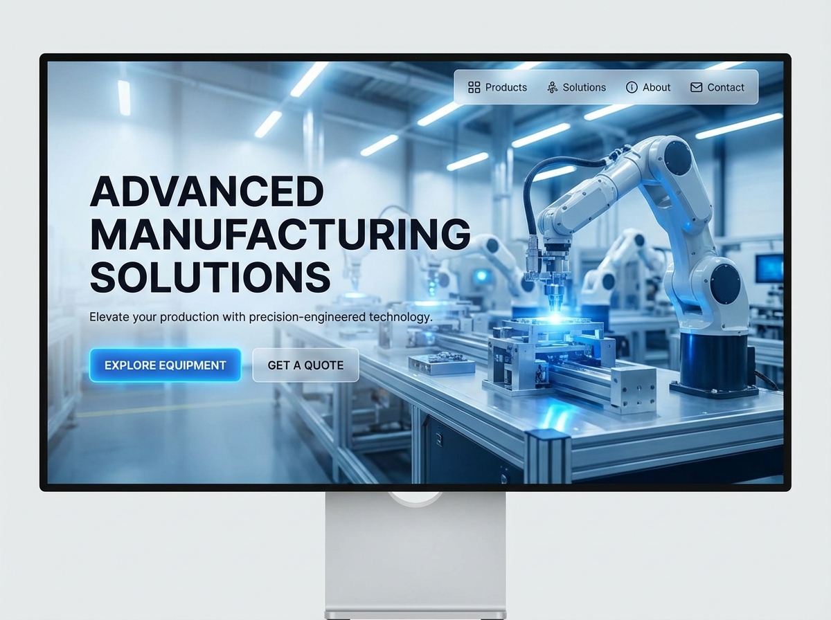 Build Your High-Tech Manufacturing Equipment Website website preview