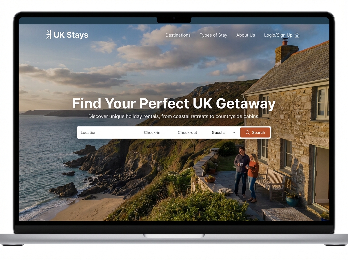 Boost Your Bookings with a Dedicated Holiday Rentals UK Website website preview
