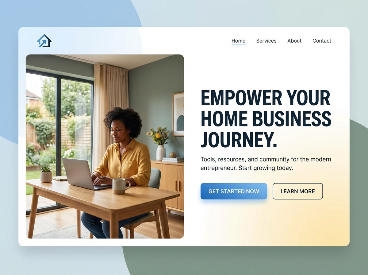 Launch Your Dream Home Business Website website preview