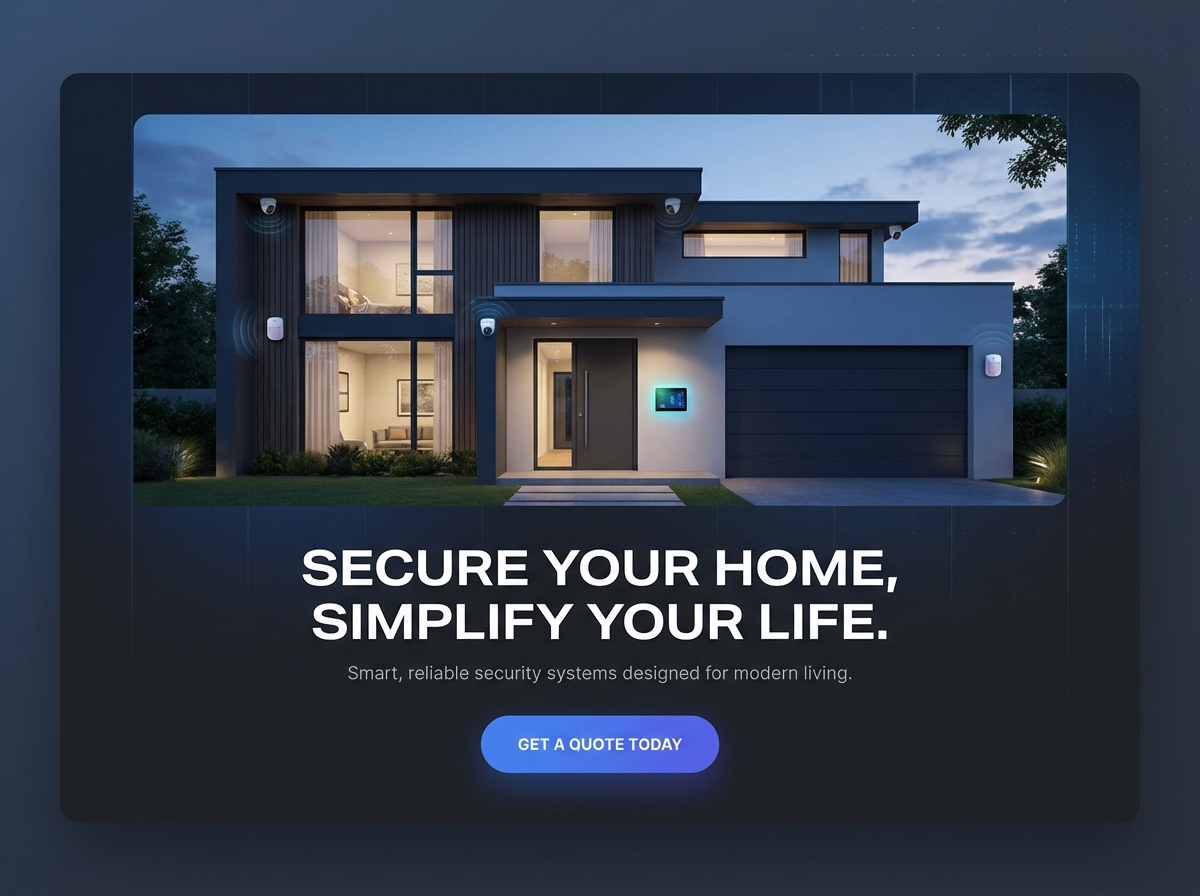 Build a Website for Your Home Security Systems Business website preview