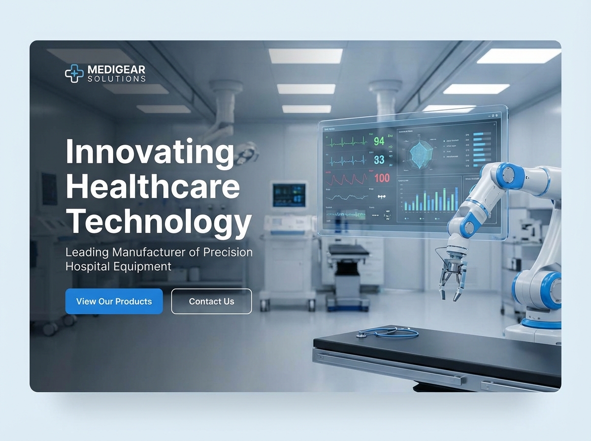 Build Your Premier Hospital Equipment Manufacturing Website website preview