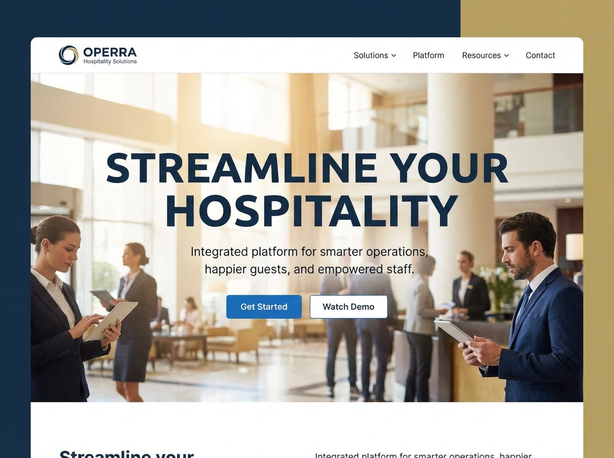 Streamline Your Hospitality Operations with Grigora website preview