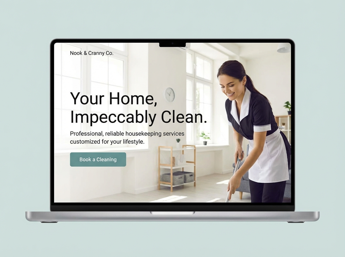 Build a Professional Website for Your Housekeeping Business website preview